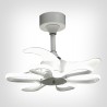 Ventilador DC ENEBRO blanco, 3 aspas, 30W+30W LED 3000|4000|6000K, Al.41xD.53cm