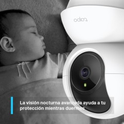 CAMARA ROTATORIA DE VIDEOVIGILANCIA WIFI 1080P DETECION DE MOV. Y NOTIFICACIONES VISUALIZACION NOCTURNA TP-LINK