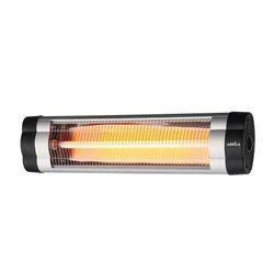 Calefactor Exterior Cuarzo Austral 2500w Neg/cr Infrar Rojo Pie/pared Termost.reg.20x87x8,5cm