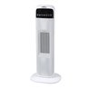 Termoventilador Ceramico Vertical Guadalupe 2000w Blanco/negro  2potencias oscilante Antivuelco C/remoto 62x21x15cm