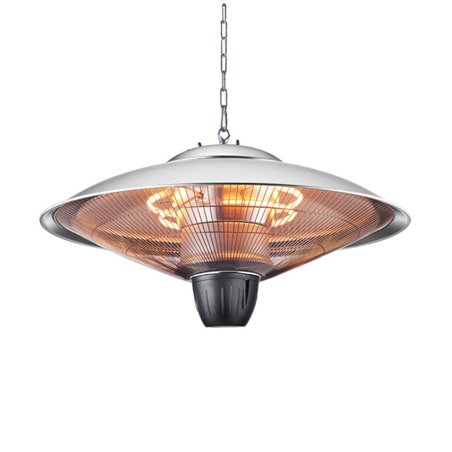 Calefactor Exterior Colgante Koel 2000w Plata 2potencias Ip34 100x60x60 Cm