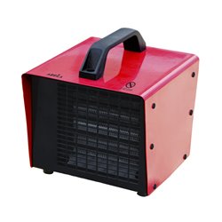 Termovntilador Ceramico PTC Industrial Chopo 3000w Rojo 3potencias Termost.Reg.seg.asa 26x23,5x23,5 Cm